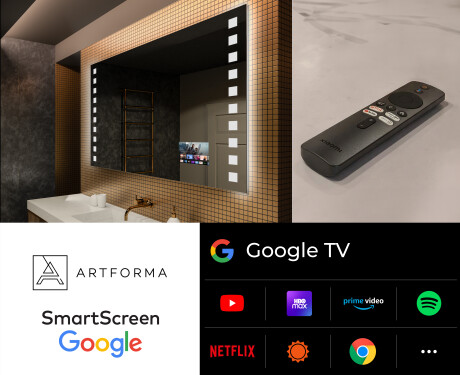 Rechteckiger Badspiegel mit LED Beleuchtung L03 #5