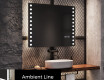 Rechteckiger Badspiegel mit LED Beleuchtung L06 #4