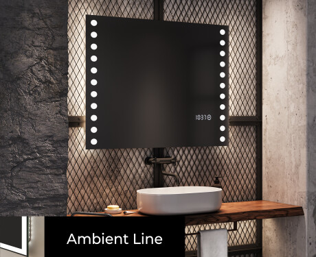 Rechteckig Badspiegel Mit LED Beleuchtung L06 #4