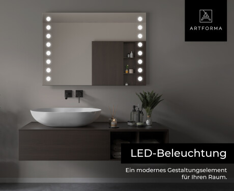 Rechteckiger Badspiegel mit LED Beleuchtung L06 #6