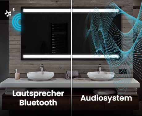 Rechteckiger Badspiegel mit LED Beleuchtung L09 #5