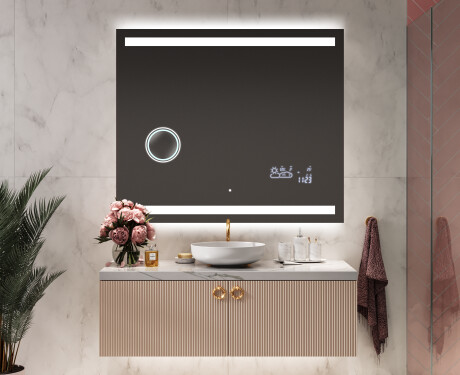 Rechteckiger Badspiegel mit LED Beleuchtung L09 #9