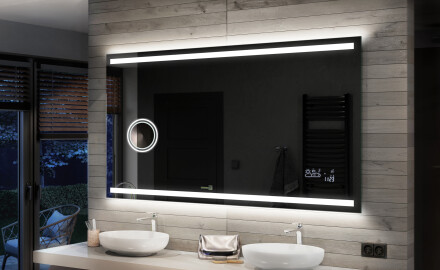 Rechteckiger Badspiegel mit LED Beleuchtung L09