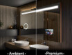 Rechteckiger Badspiegel mit LED Beleuchtung L12 #1