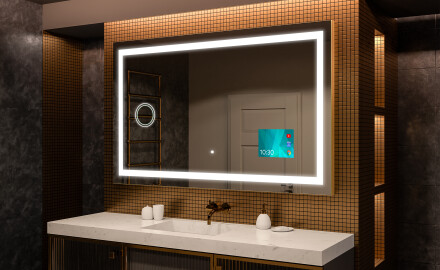 Rechteckiger Badspiegel mit LED Beleuchtung L15