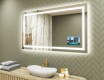 Rechteckiger Badspiegel mit LED Beleuchtung L15 120x80cm - SmartScreen, DualColor