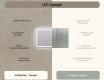 Rechteckiger Badspiegel mit LED Beleuchtung L15 120x80cm - SmartScreen, DualColor, Heizmatte #7