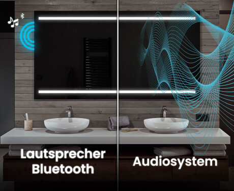 Rechteckiger Badspiegel mit LED Beleuchtung L23 #5