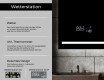 Rechteckiger Badspiegel mit LED Beleuchtung L23 #5