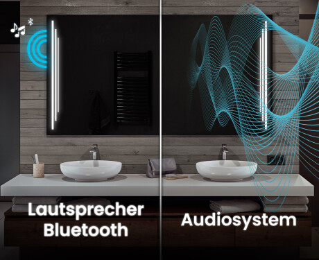 Rechteckiger Badspiegel mit LED Beleuchtung L27 #5