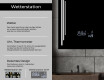 Rechteckiger Badspiegel mit LED Beleuchtung L27 #5