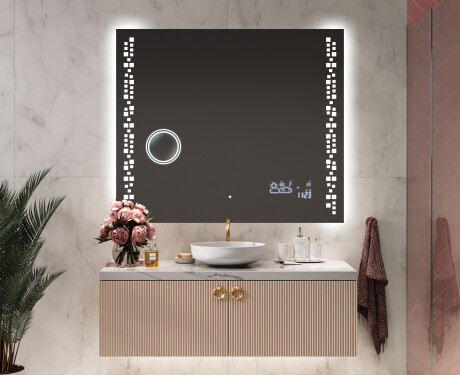 Rechteckiger Badspiegel mit LED Beleuchtung L38 #9