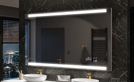 Rechteckig Badspiegel Mit LED Beleuchtung L47