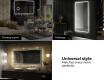 Rechteckiger Badspiegel mit LED Beleuchtung L49 #10