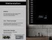 Rechteckiger Badspiegel mit LED Beleuchtung L55 #5
