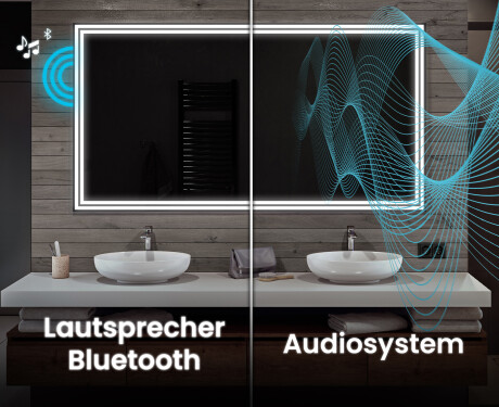 Rechteckiger Badspiegel mit LED Beleuchtung L57 #4