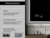 Rechteckiger Badspiegel mit LED Beleuchtung L57 #5
