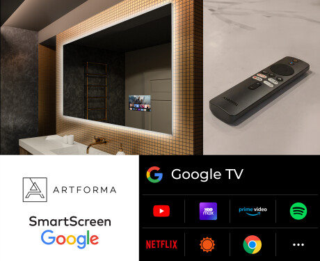 Rechteckiger Badspiegel mit LED Beleuchtung L58 #5