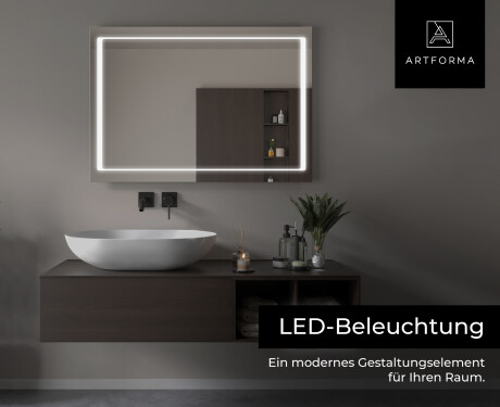 Rechteckiger Badspiegel mit LED Beleuchtung L61 #6