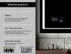 Rechteckiger Badspiegel mit LED Beleuchtung L61 #5