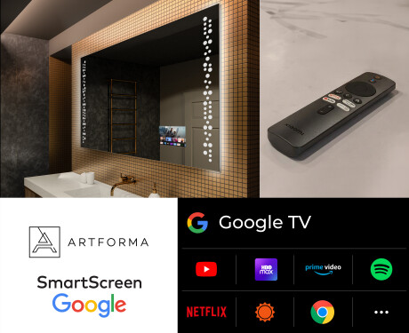 Rechteckiger Badspiegel mit LED Beleuchtung L65 #5