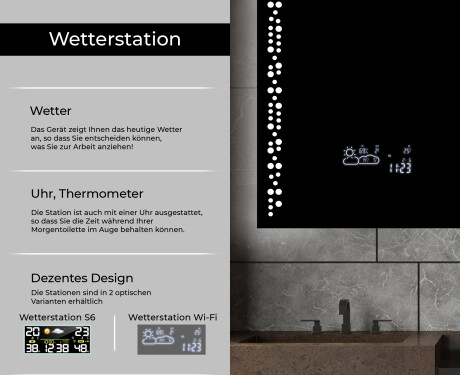 Rechteckiger Badspiegel mit LED Beleuchtung L65 #5