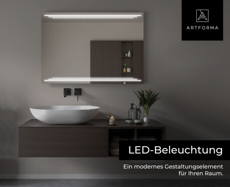 Rechteckiger Badspiegel mit LED Beleuchtung L75 #5