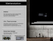 Rechteckiger Badspiegel mit LED Beleuchtung L75 #5