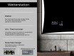 Rechteckiger Badspiegel mit LED Beleuchtung L77 #5