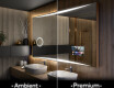 Rechteckiger Badspiegel mit LED Beleuchtung L78 #1