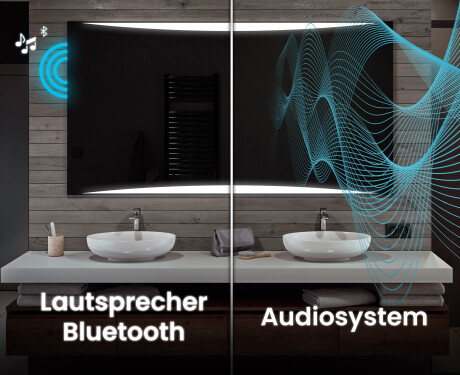 Rechteckiger Badspiegel mit LED Beleuchtung L78 #5