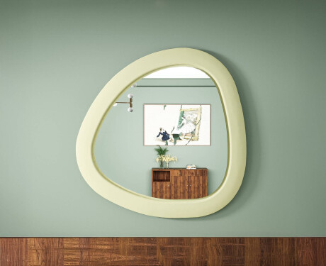 LED-Spiegel mit unregelmäßiger Form und lackiertem MDF-Rahmen L308 #7