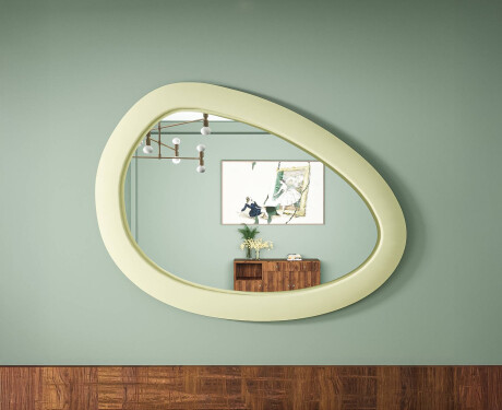 Asymmetrischer LED-Spiegel mit MDF-Rahmen L310 #7