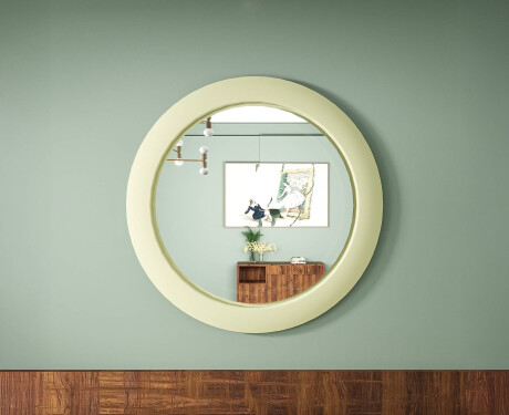 LED-Spiegel mit MDF in rundem, lackiertem Rahmen L306 #8