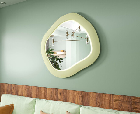 Designer-LED-Spiegel mit MDF in geometrischer Form L309