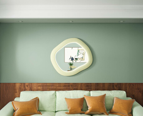 Designer-LED-Spiegel mit MDF in geometrischer Form L309 #2