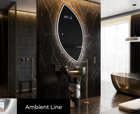 Wandspiegel Beleuchtet unregelmäßige Form L223