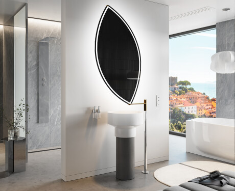 Wandspiegel Beleuchtet unregelmäßige Form L223 #9