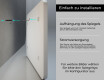 Abgerundet Wandspiegel mit Rahmen L199 #5