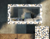 Dekorativer Spiegel mit LED-Beleuchtung für das Wohnzimmer - Donuts