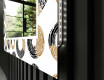Dekorativer Spiegel mit LED-Beleuchtung für das Wohnzimmer - Donuts #11