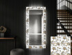Dekorativer Spiegel mit LED-Beleuchtung für den Flur - Golden Flowers #1