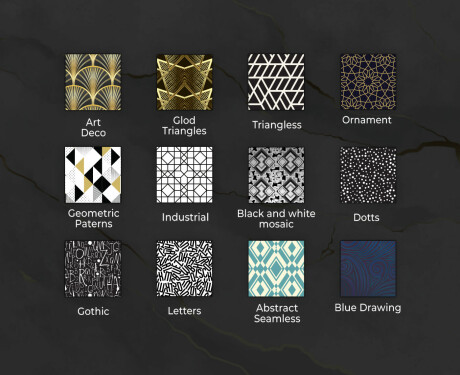 Dekorativer Spiegel mit LED-Beleuchtung für den Flur - Gold Jungle #10