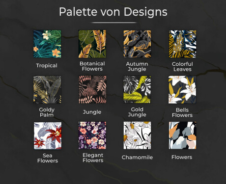 Dekorativer Spiegel mit LED-Beleuchtung für den Flur - Gold Jungle #8