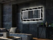 Dekorativer Spiegel mit LED-Beleuchtung für das Wohnzimmer - Dark Wave #2