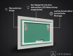Hinterleuchteter dekorativer Spiegel für das Badezimmer - Elegant #3