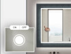 Hinterleuchteter dekorativer Spiegel für das Badezimmer - Elegant #4