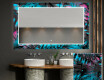 Hinterleuchteter dekorativer Spiegel für das Badezimmer - Fluo Tropic #1