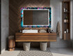 Hinterleuchteter dekorativer Spiegel für das Badezimmer - Fluo Tropic #12