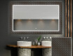 Hinterleuchteter dekorativer Spiegel für das Badezimmer - Golden Lines #1